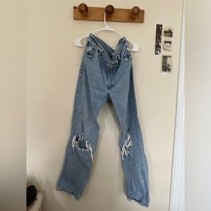 Abercrombie 90s straight ultra high rise jeans